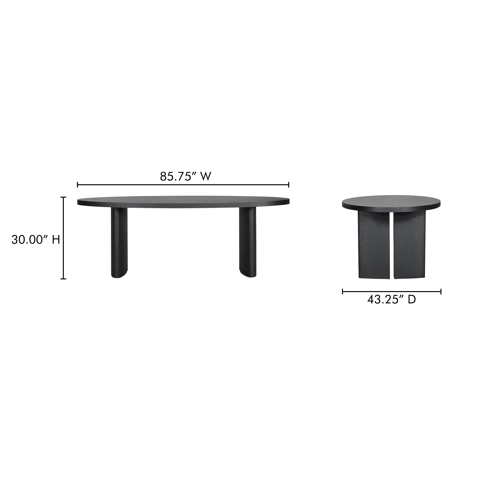 William Dining Table Black