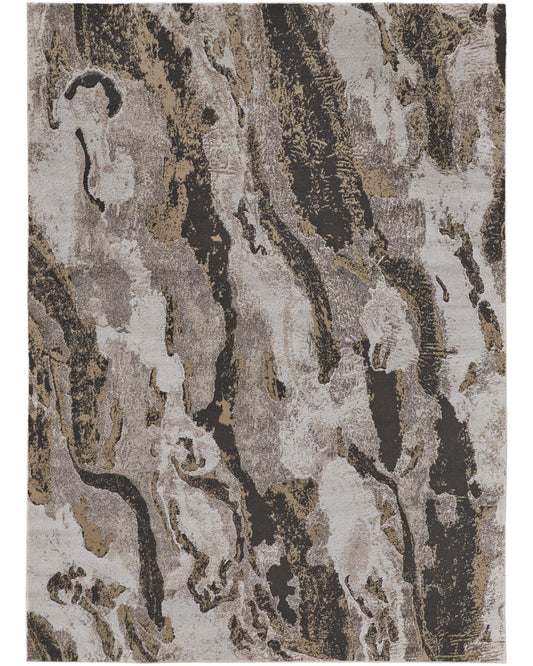 Vancouver 39FGF Charcoal/Beige Rug by Feizy