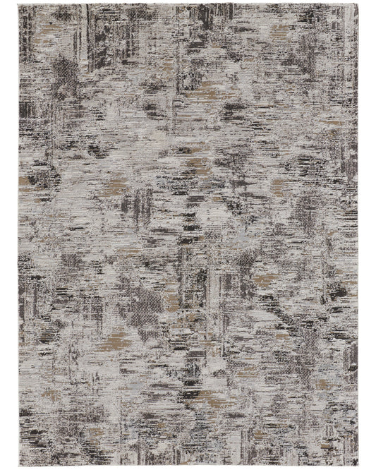 Vancouver 39FHF Ivory/Charcoal Rug by Feizy