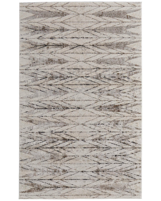 Vancouver 39NTF Beige/Brown Rug by Feizy