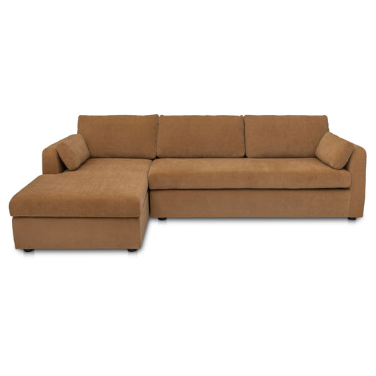 Burrow Sleeper Sectional With Storage Chaise Ginger Left by Moe's Home