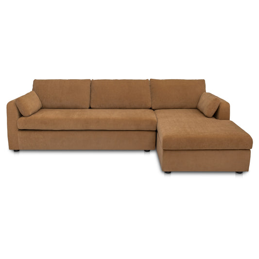 Burrow Sleeper Sectional With Storage Chaise Ginger Right by Moe's Home
