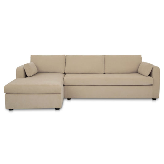 Burrow Sleeper Sectional With Storage Chaise Sand Left by Moe's Home
