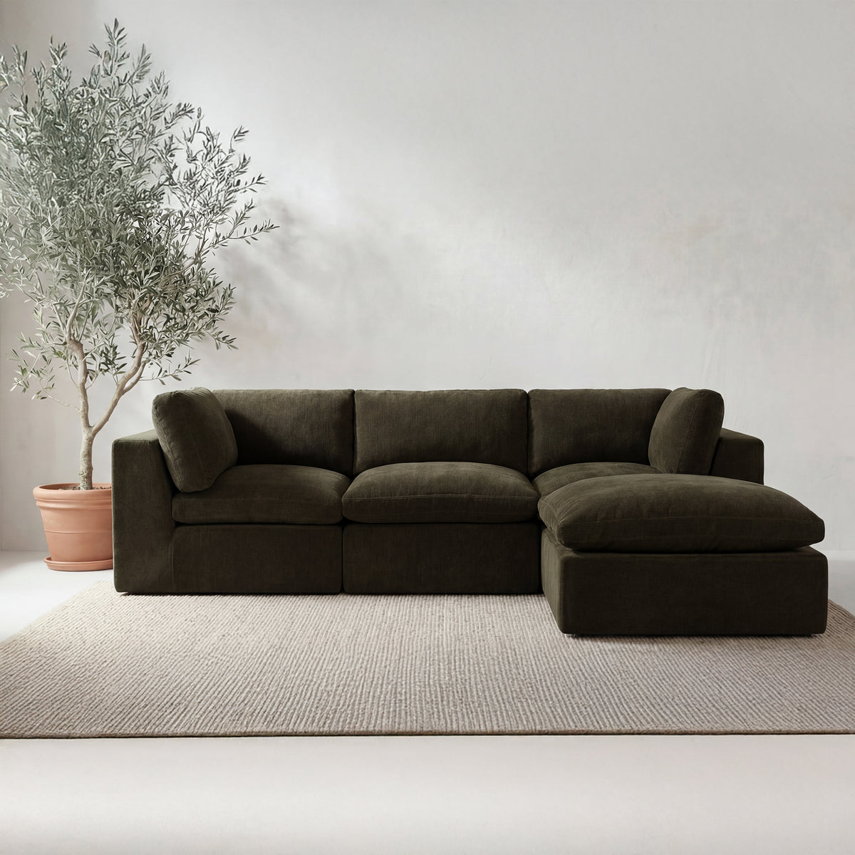 Cates Lounge Modular Sectional Dark by Moe's Home