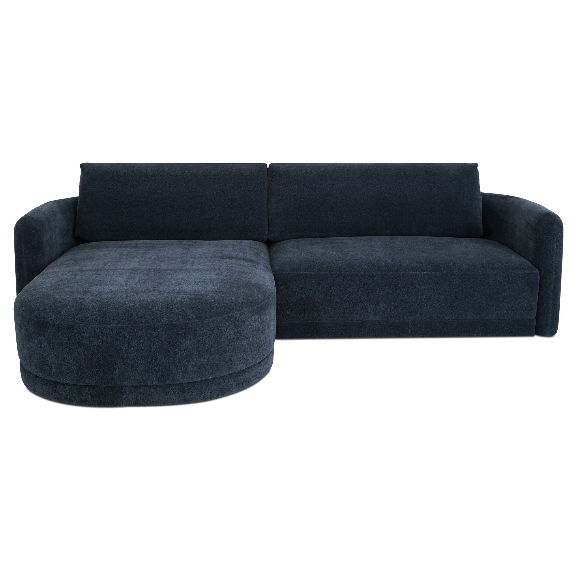 Emmy Sectional Dark Blue Left by Moe's Home