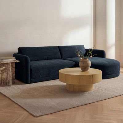 Emmy Sectional Dark Blue Right by Moe's Home