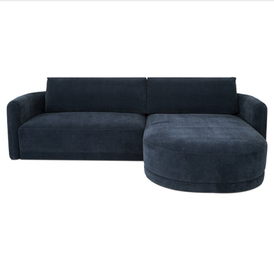 Emmy Sectional Dark Blue Right by Moe's Home