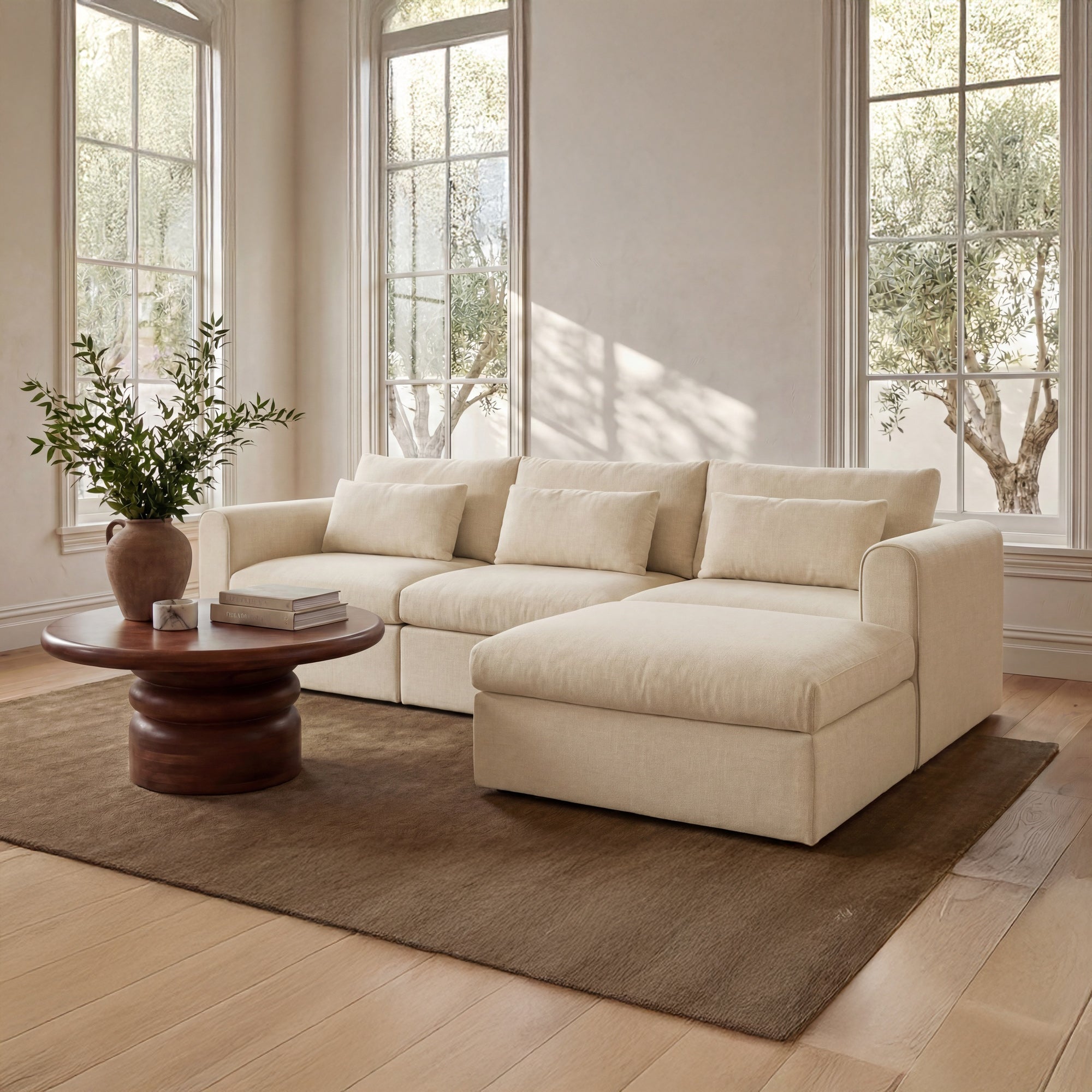 Swift Storage Ottoman Light by Moe's Home