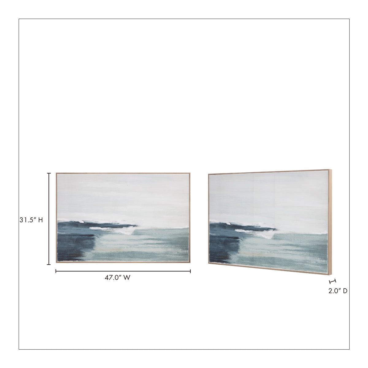 Shoreline Framed Painting by Moe's Home