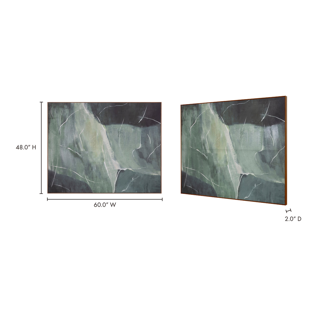 Impression Framed Painting Verdant Palette by Moe's Home
