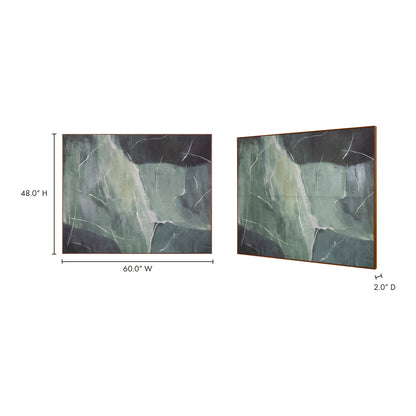 Impression Framed Painting Verdant Palette