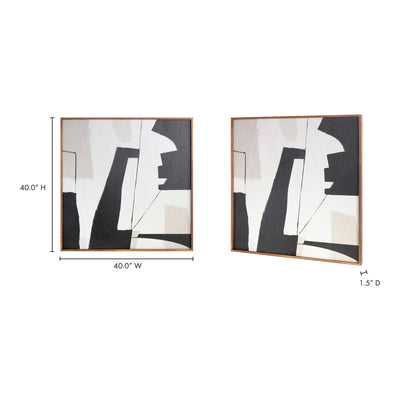 Nostalgia Framed Painting Warm Palette by Moe's Home