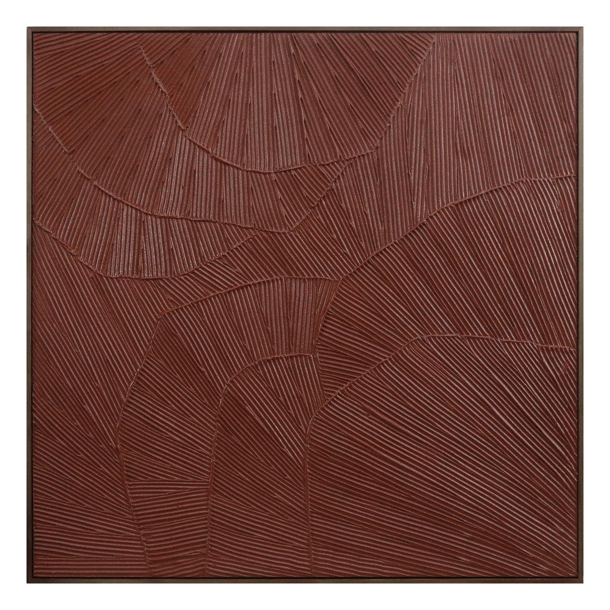 Flutter Framed Painting Maroon by Moe's Home