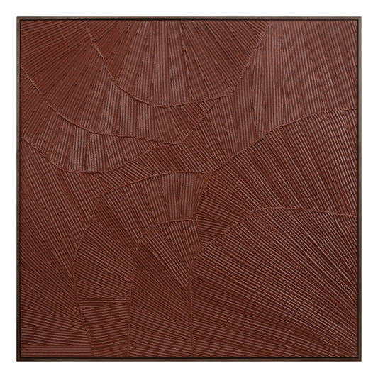 Flutter Framed Painting Maroon by Moe's Home