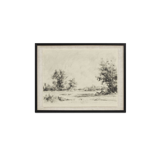 Briar Framed Print On Linen by Moe's Home