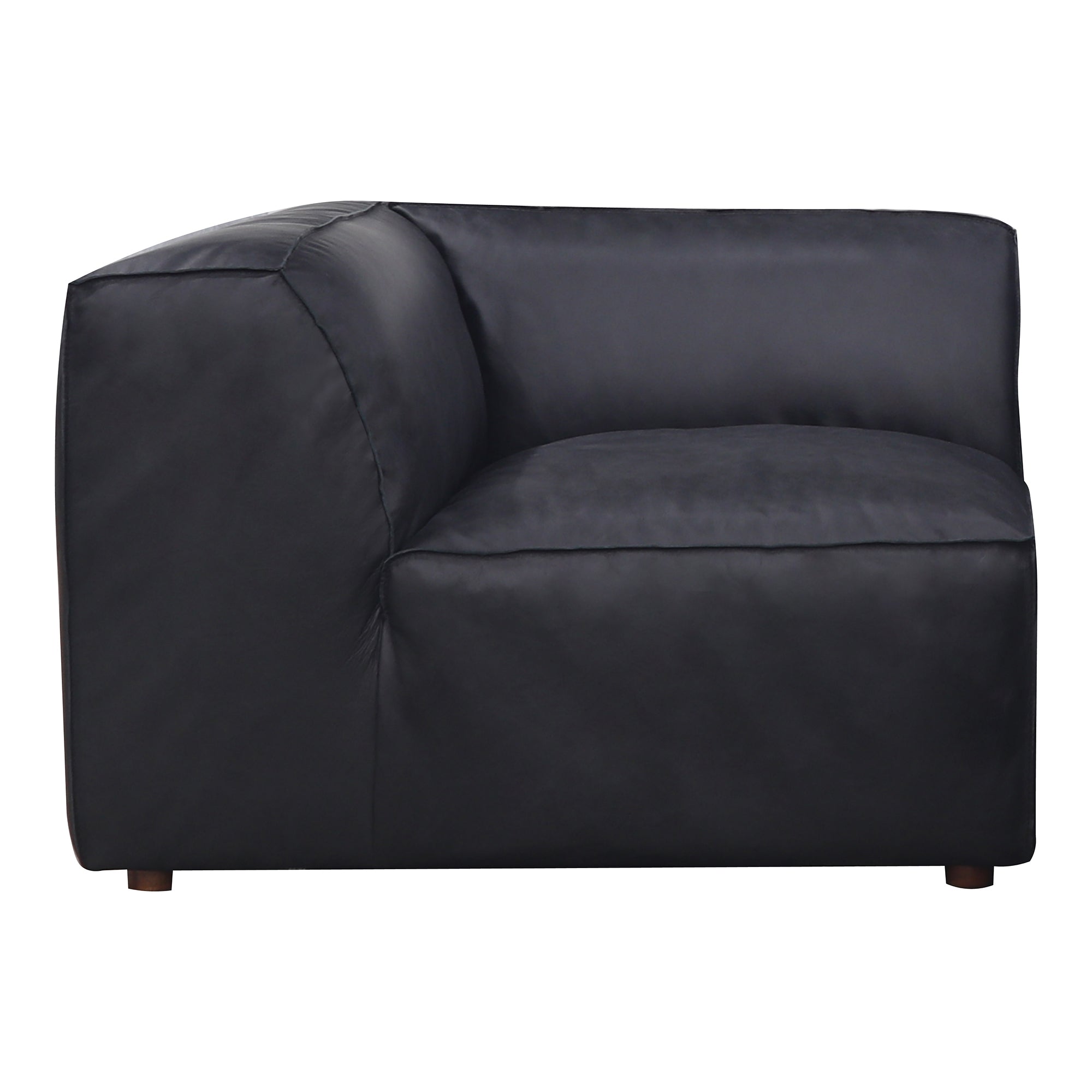 Form Corner Chair Vantage Black Leather | Black