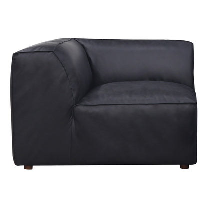 Form Corner Chair Vantage Black Leather | Black