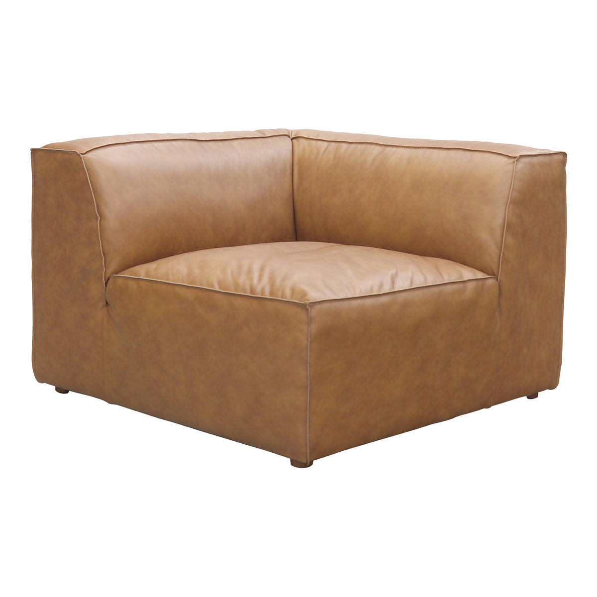 Form Corner Chair Sonoran Tan Leather by Moe's Home