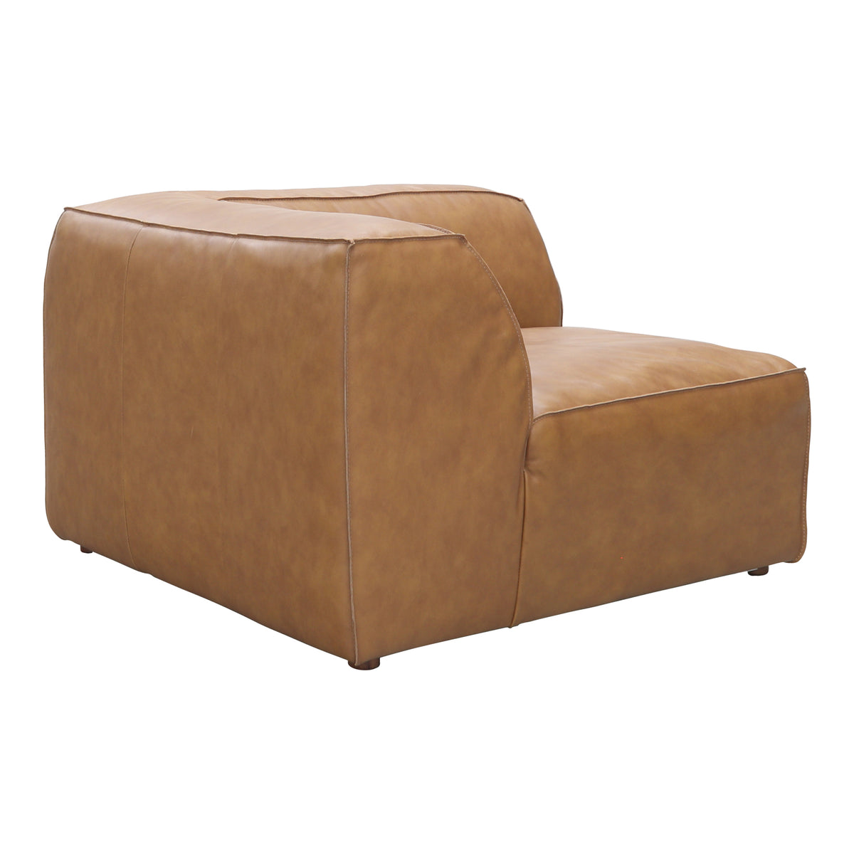 Form Corner Chair Sonoran Tan Leather by Moe's Home