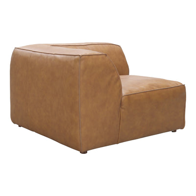 Form Corner Chair Sonoran Tan Leather by Moe's Home