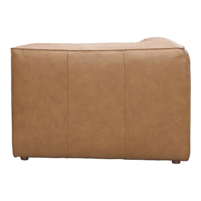 Form Corner Chair Sonoran Tan Leather by Moe's Home