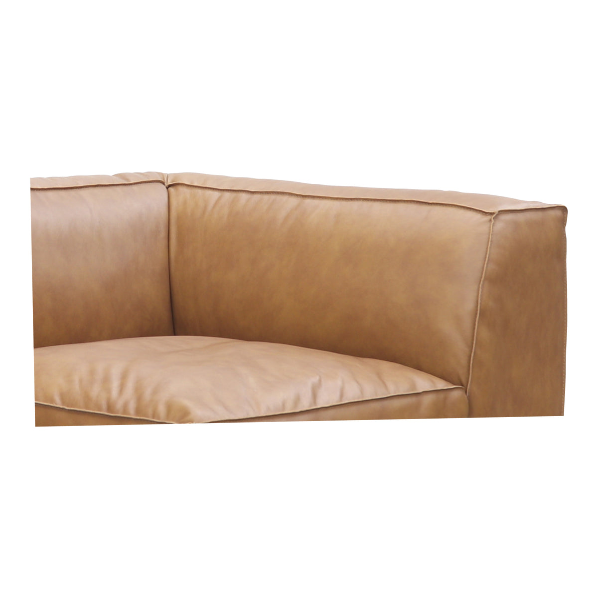 Form Corner Chair Sonoran Tan Leather by Moe's Home