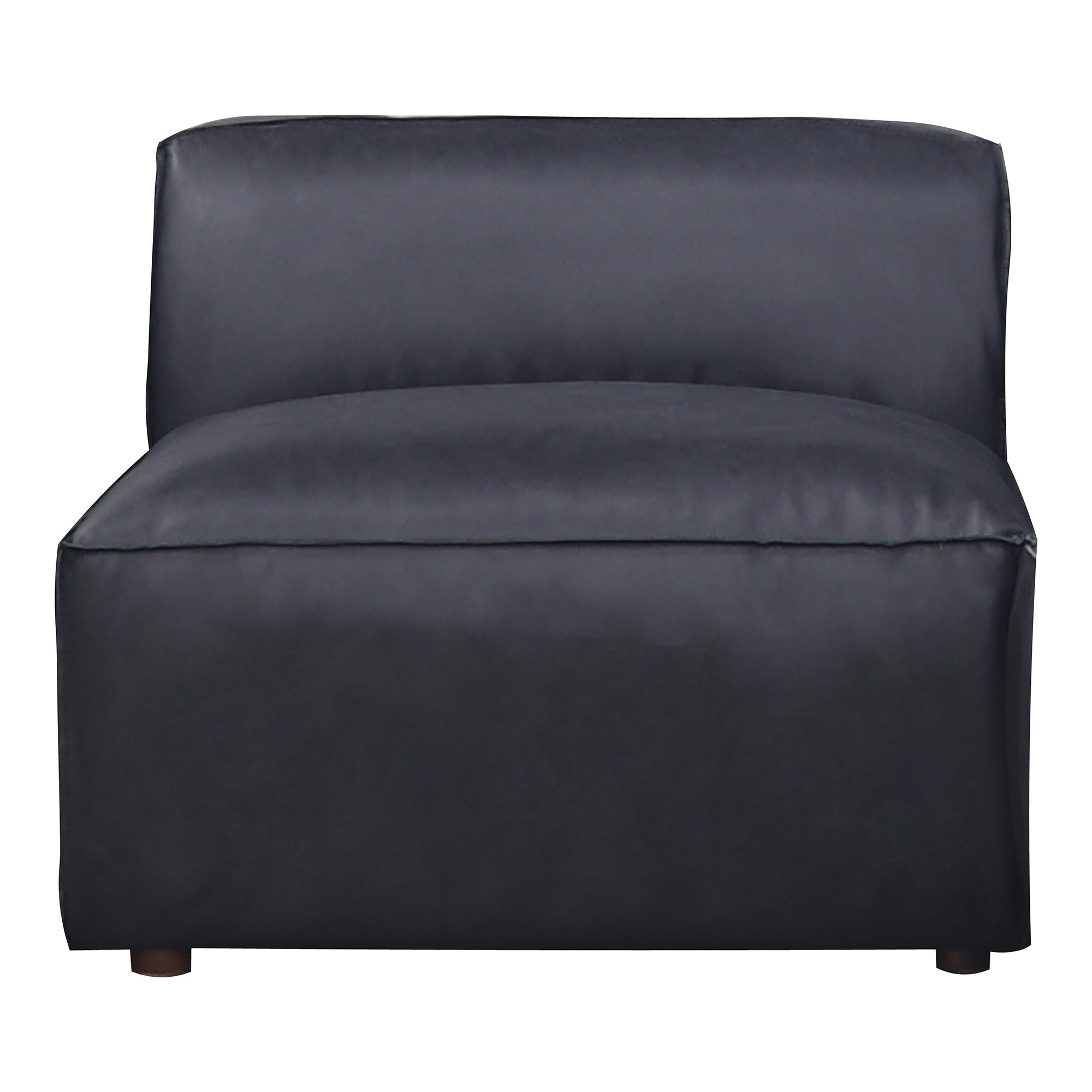 Form Slipper Chair Vantage Black Leather | Black