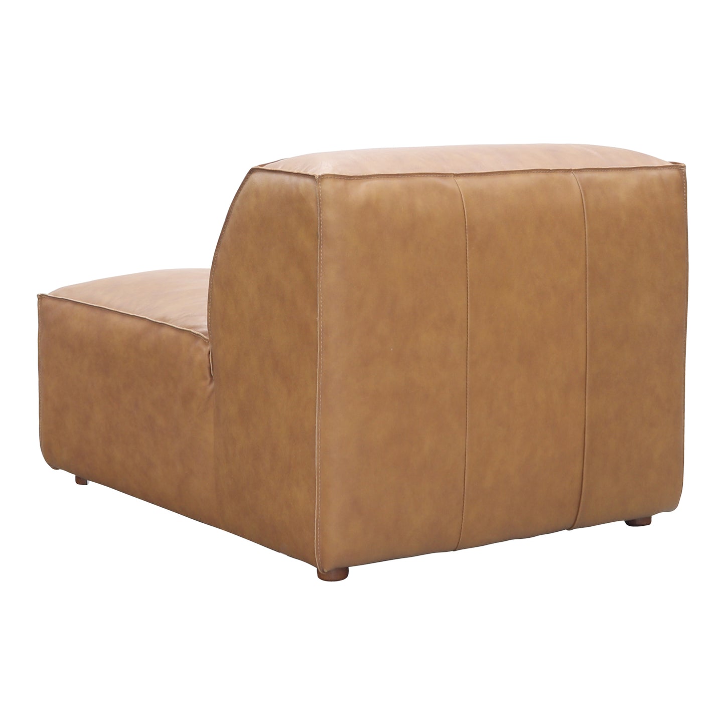 Form Slipper Chair Sonoran Tan Leather by Moe's Home
