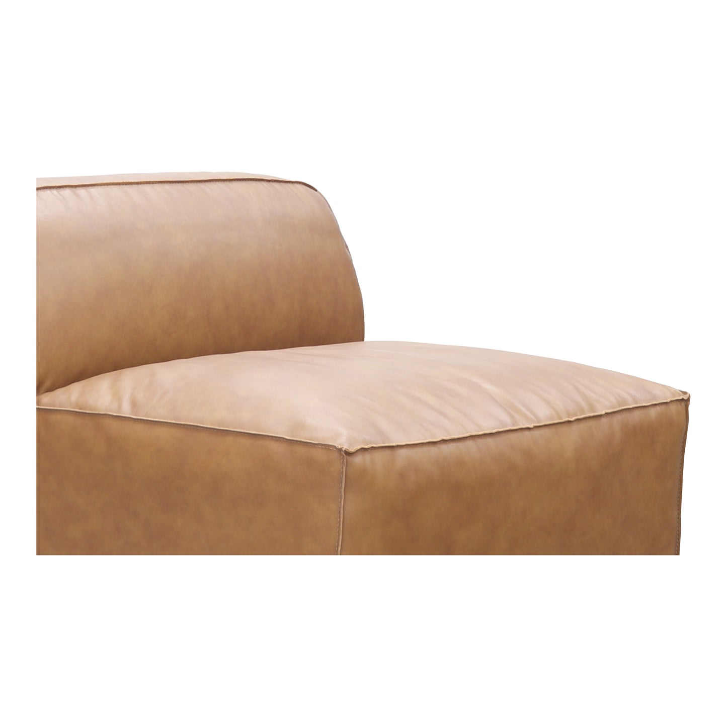 Form Slipper Chair Sonoran Tan Leather by Moe's Home