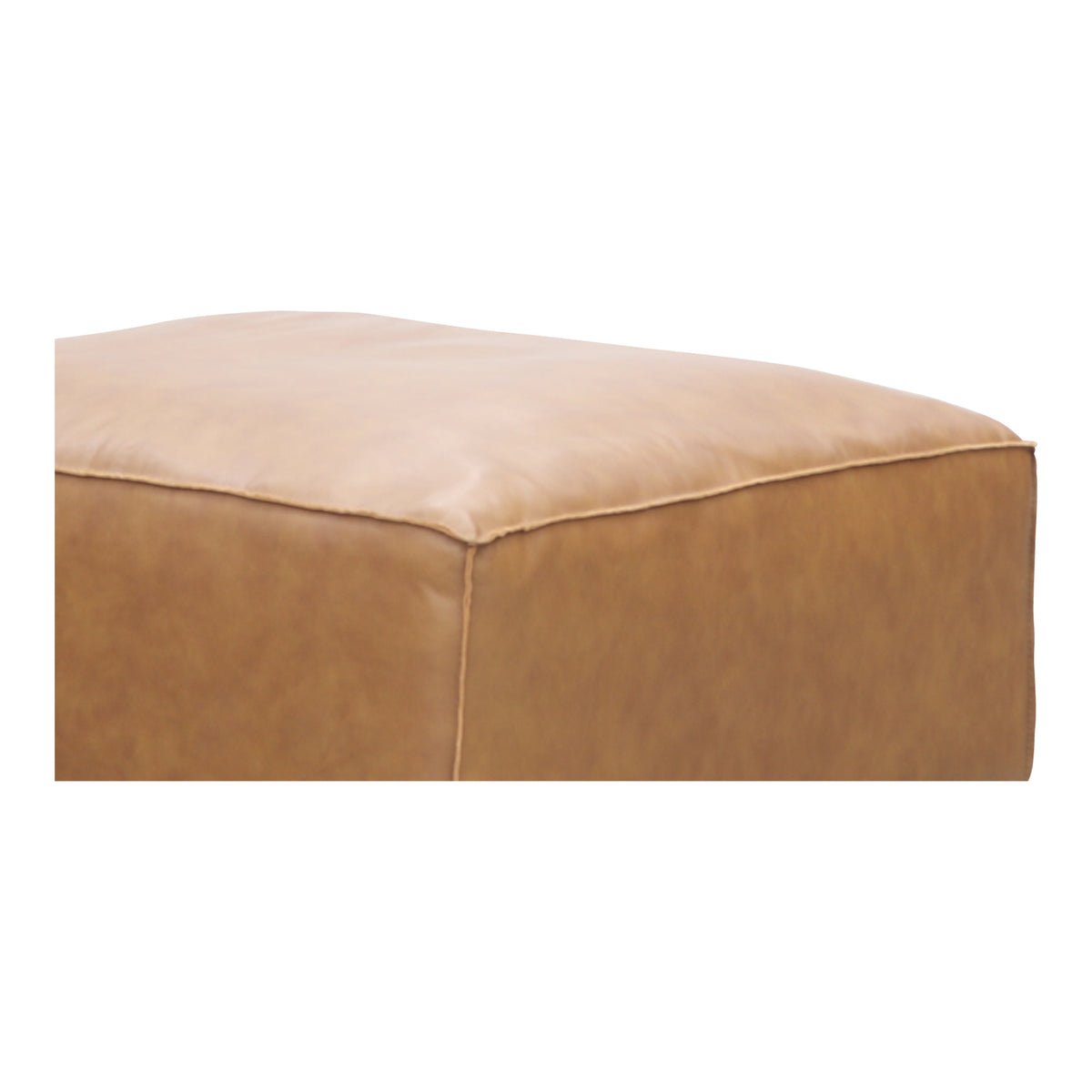 Form Ottoman Sonoran Tan Leather by Moe's Home