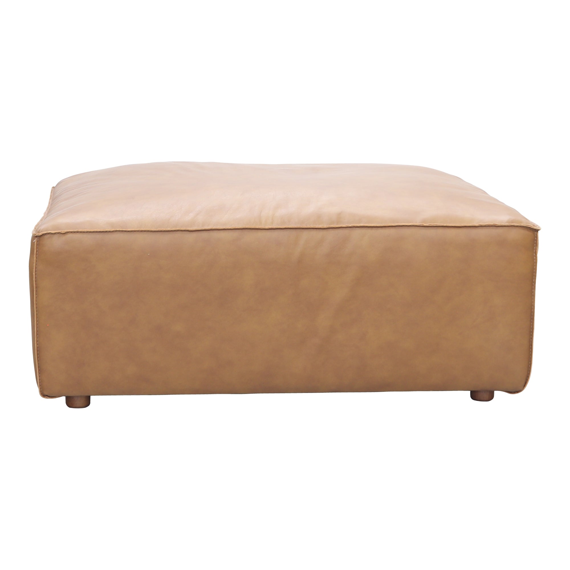 Form Ottoman Sonoran Tan Leather | Brown