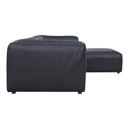 Form Lounge Modular Sectional Vantage Black Leather