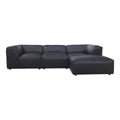 Form Lounge Modular Sectional Vantage Black Leather | Black