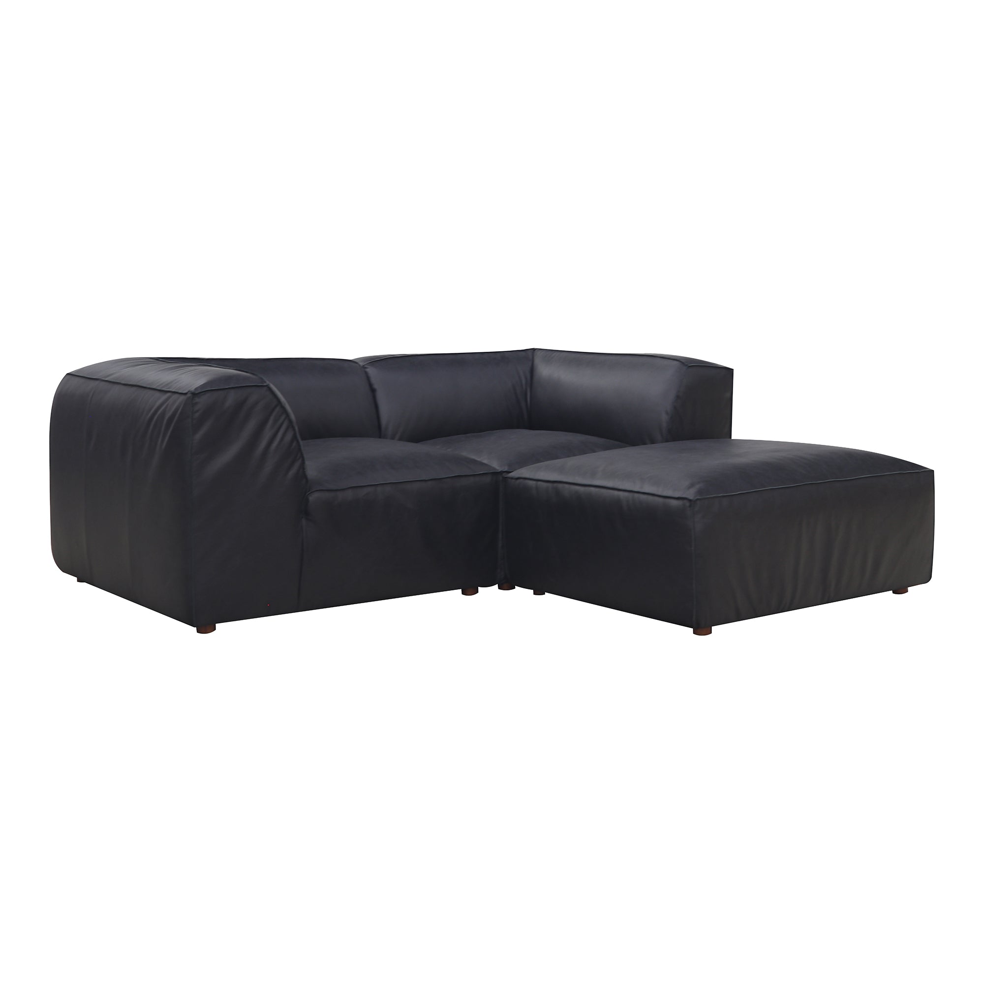 Form Nook Modular Sectional Vantage Black Leather