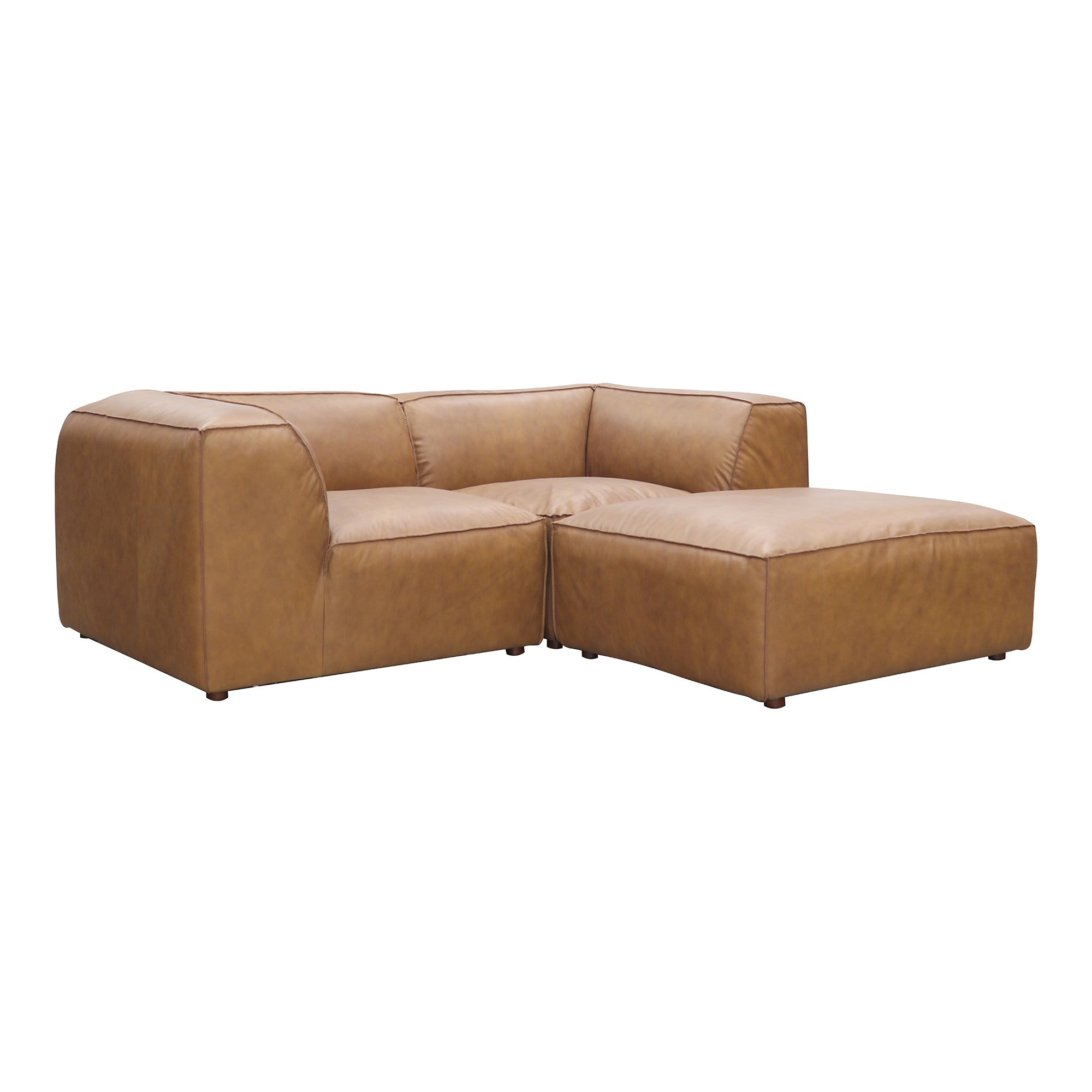 Form Nook Modular Sectional Sonoran Tan Leather