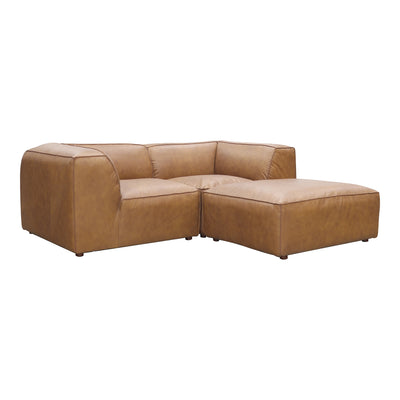 Form Nook Modular Sectional Sonoran Tan Leather by Moe's Home