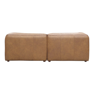 Form Nook Modular Sectional Sonoran Tan Leather by Moe's Home