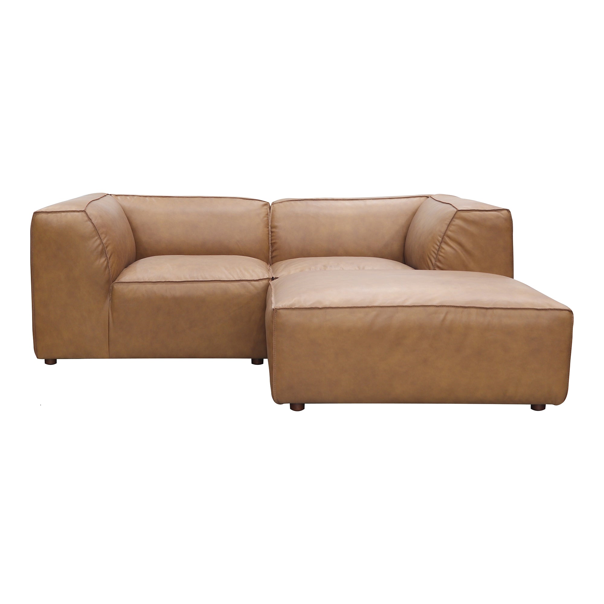 Form Nook Modular Sectional Sonoran Tan Leather | Brown