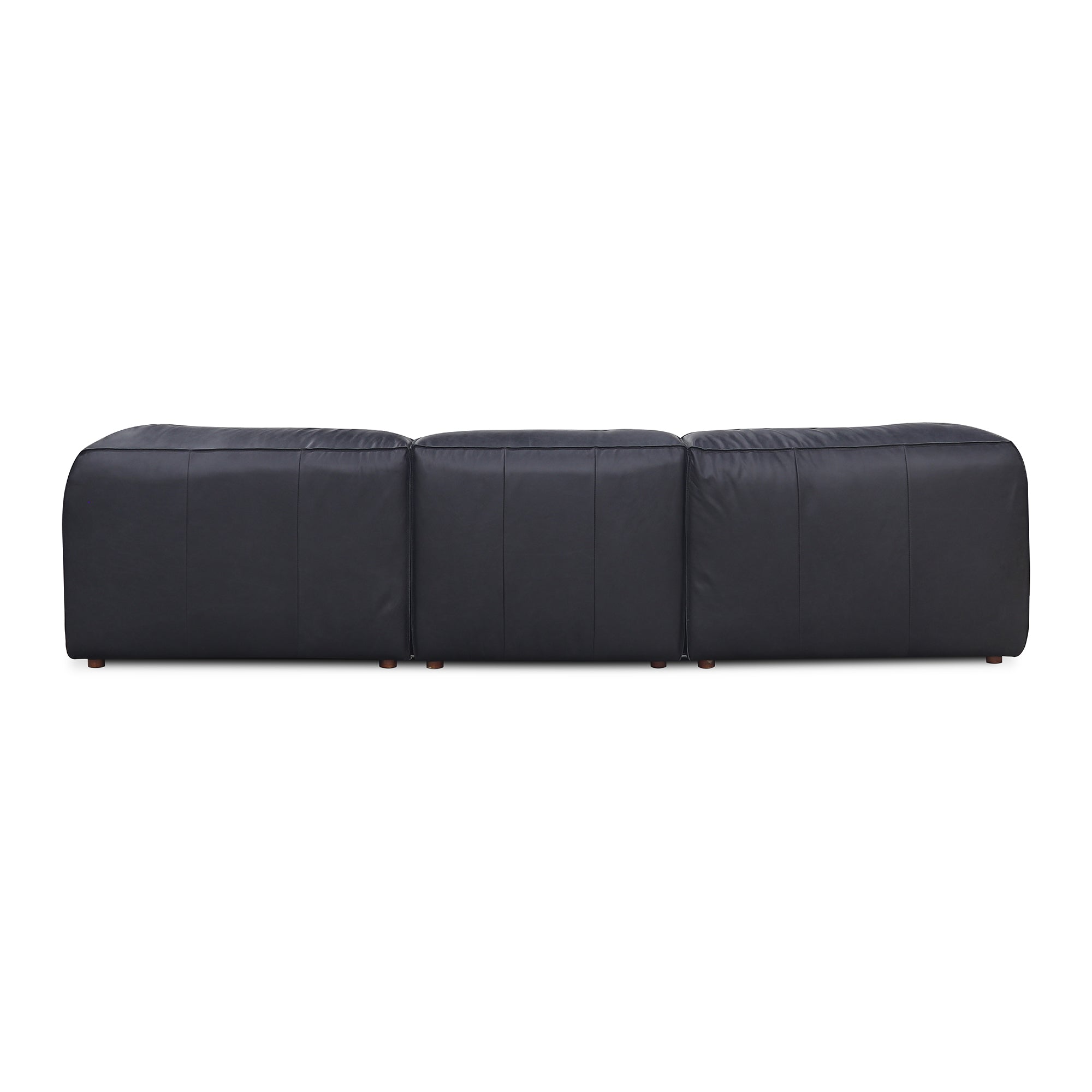 Form Classic L-Shaped Modular Sectional Vantage Black Leather