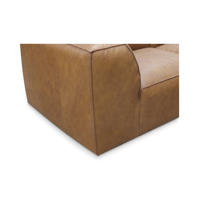 Form Classic L-Shaped Modular Sectional Sonoran Tan Leather by Moe's Home