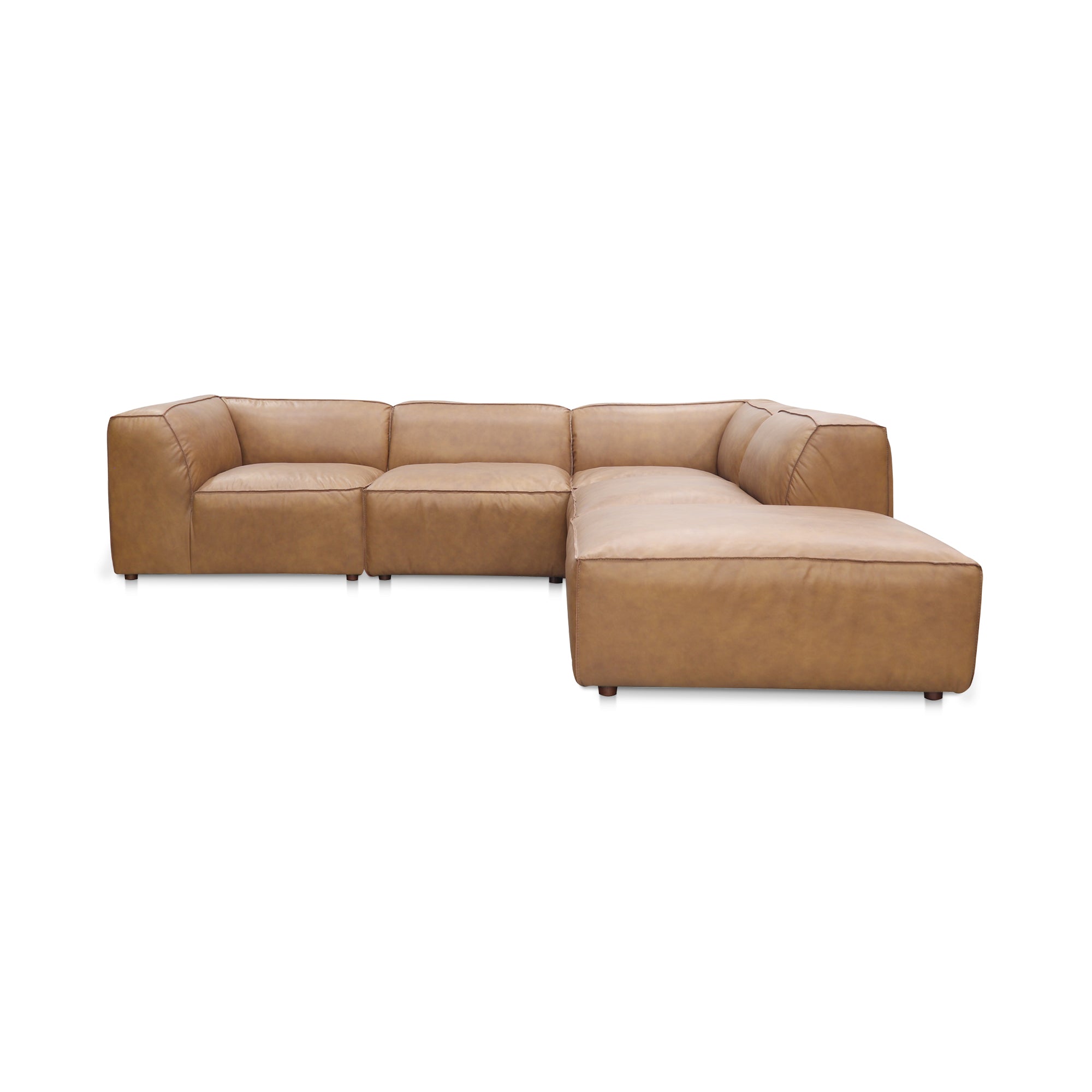 Form Dream Modular Sectional Sonoran Tan Leather | Brown