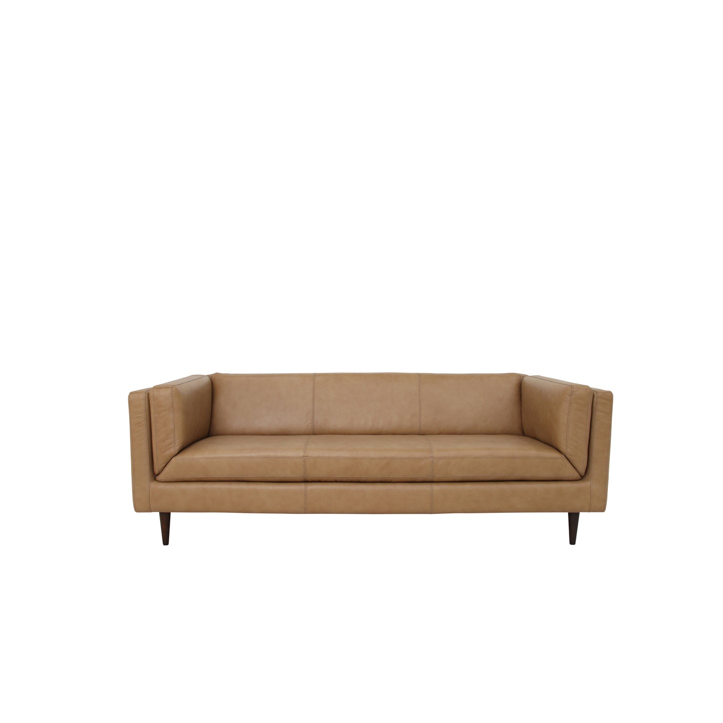 Woods Sofa Tan Leather by Moe's Home