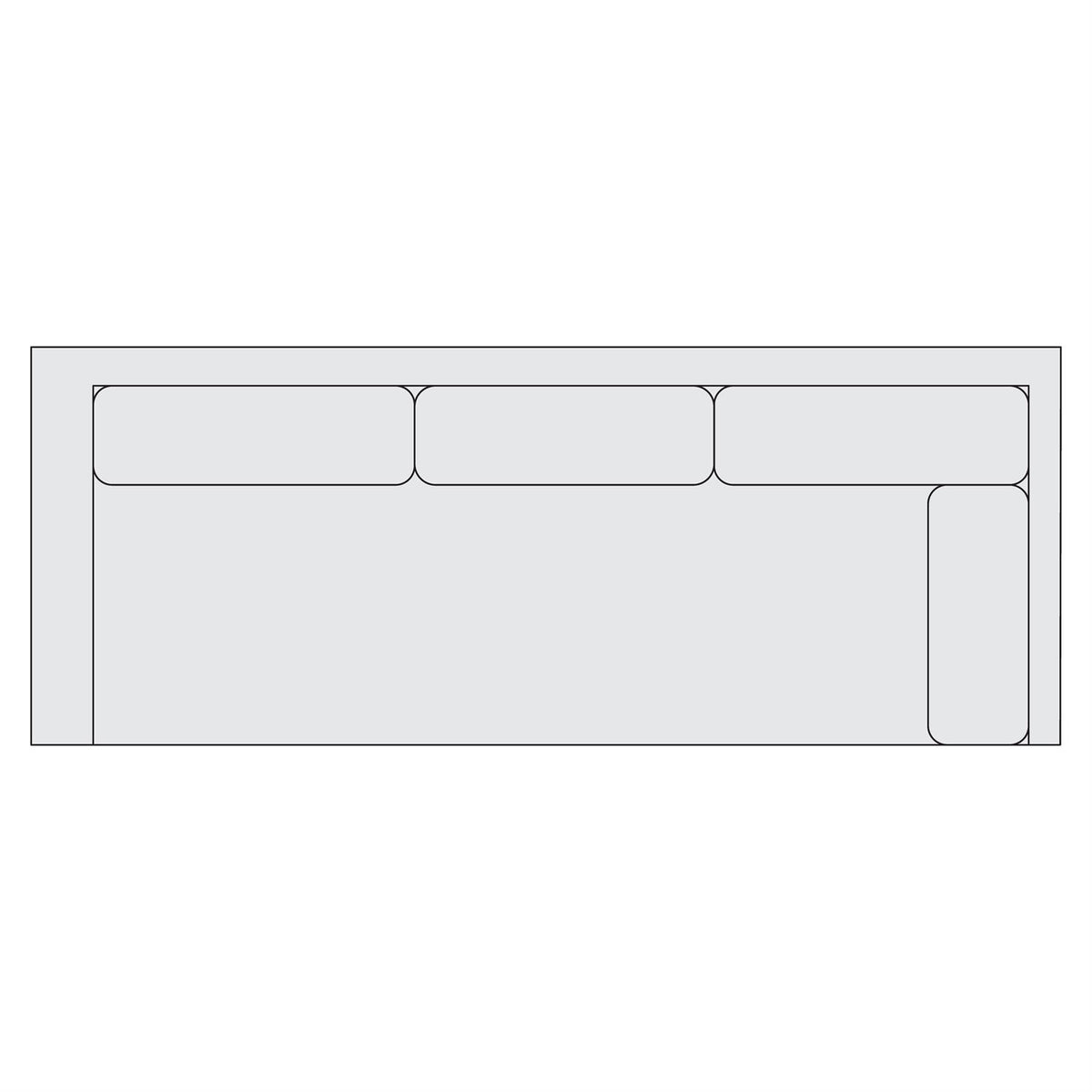 Signature Seating Fabric Right Arm Return Sofa (Y83) by Bernhardt