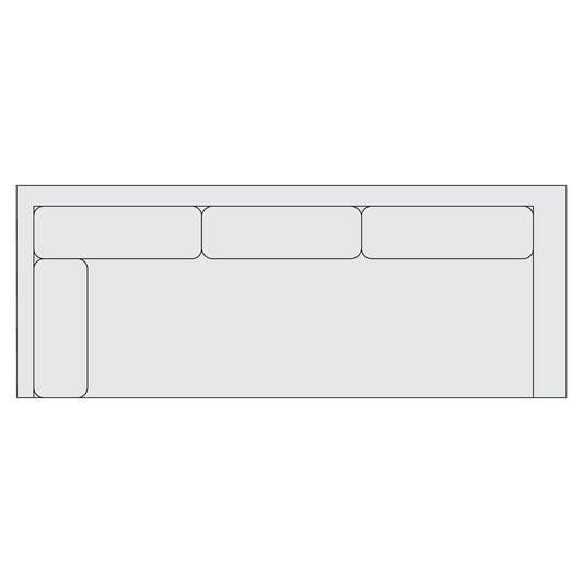 Signature Seating Fabric Left Arm Return Sofa (Y84) by Bernhardt