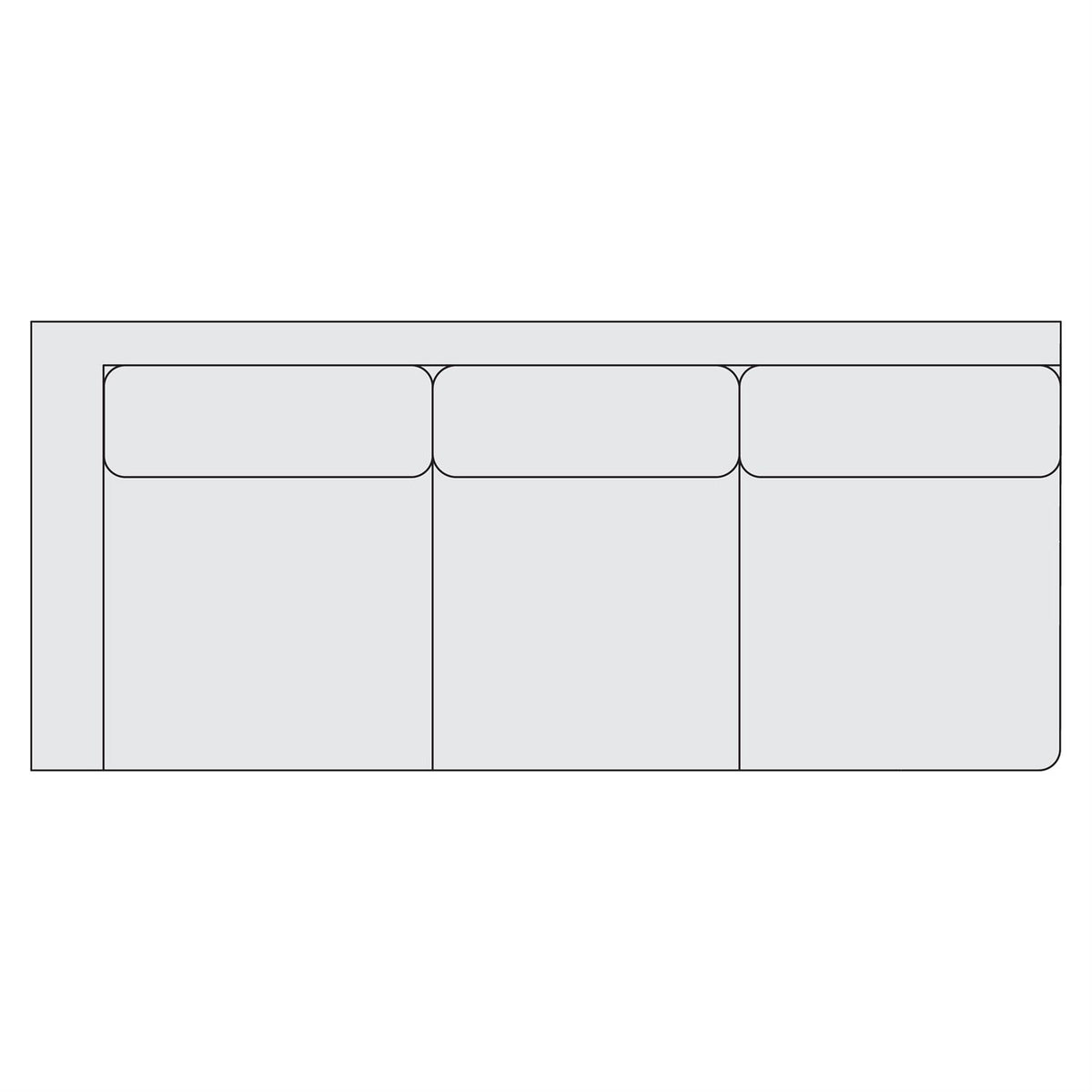 Signature Seating Fabric Left Arm Sofa (Y92) by Bernhardt