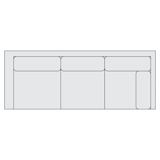 Signature Seating Fabric Right Arm Return Sofa (Y93) by Bernhardt