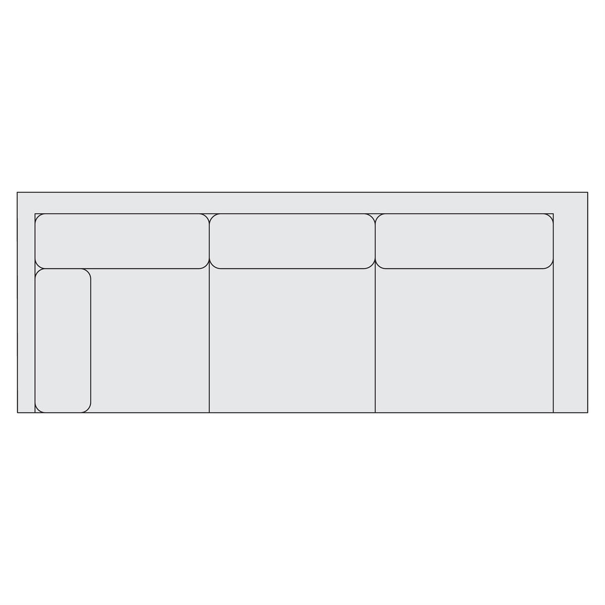 Signature Seating Fabric Left Arm Return Sofa (Y94) by Bernhardt