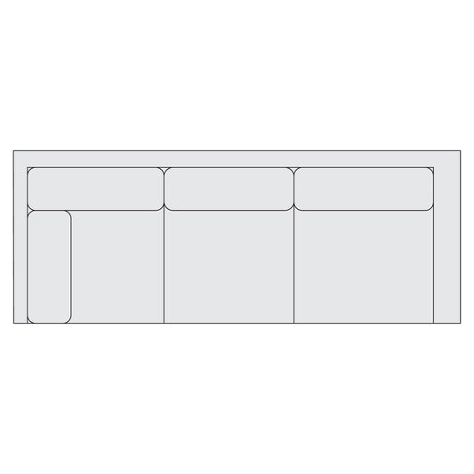 Signature Seating Fabric Left Arm Return Sofa (Y94) by Bernhardt
