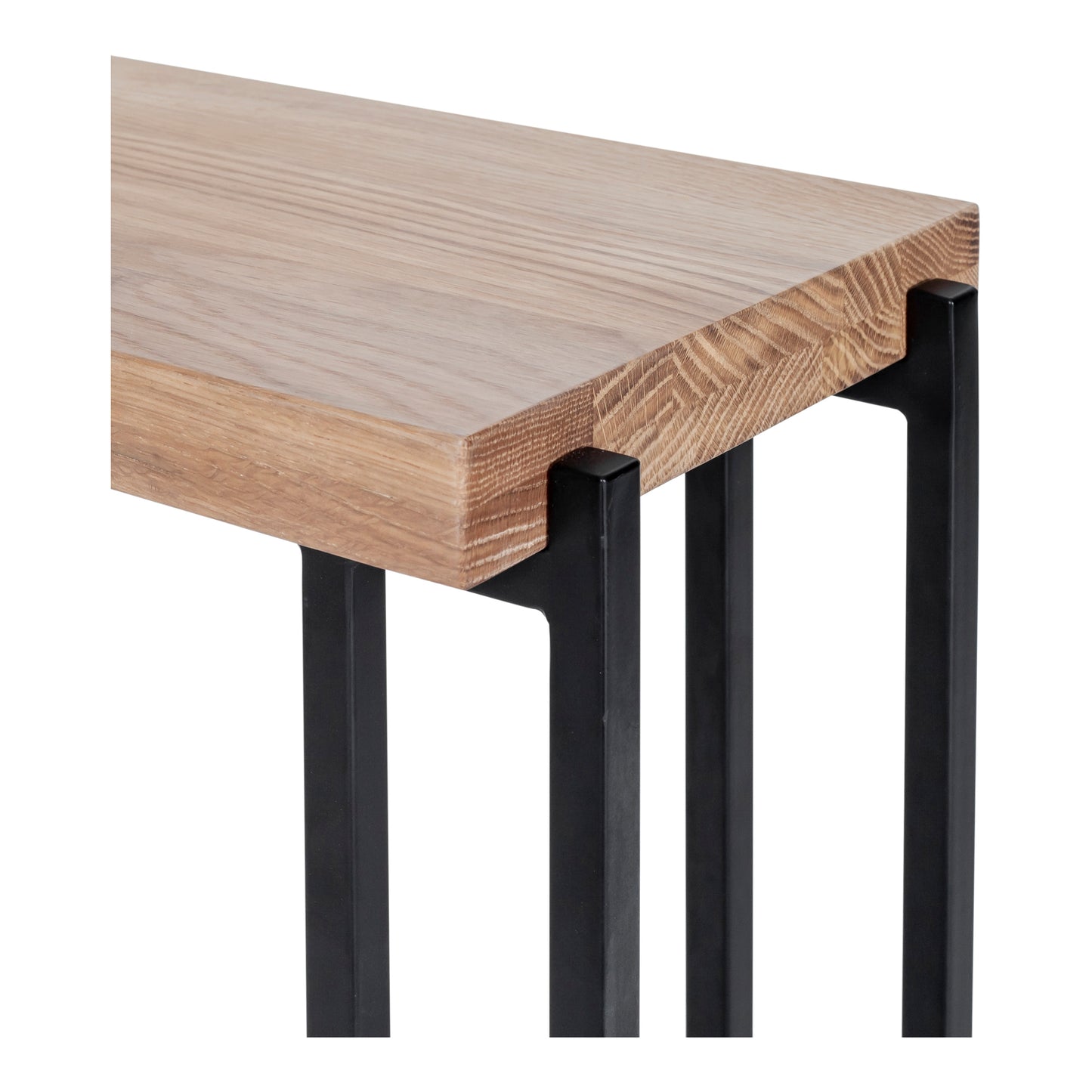 Mila C Shaped Side Table Natural by Moe's Home