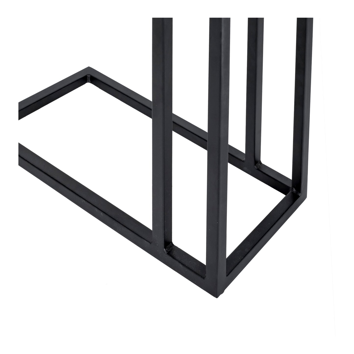 Mila C Shaped Side Table Natural by Moe's Home